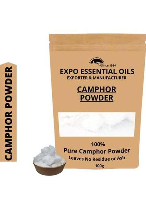 Expo Organics 100% Pure & Natural Camphor Powder Kapoor Kapur Camphor Powder (100 G)