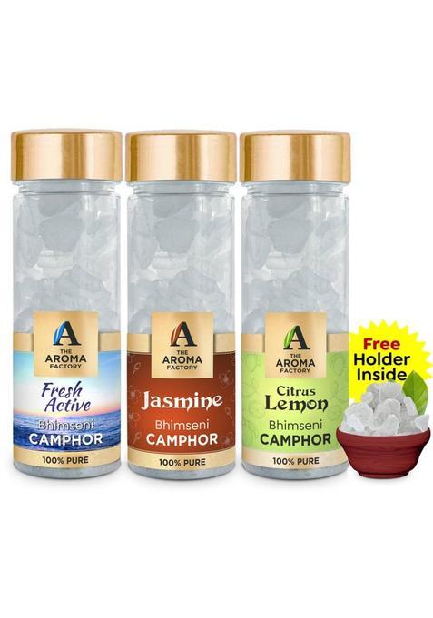 The Aroma Factory Camphor, Fresh Active, Jasmine & Citrus Lemon (390 G)