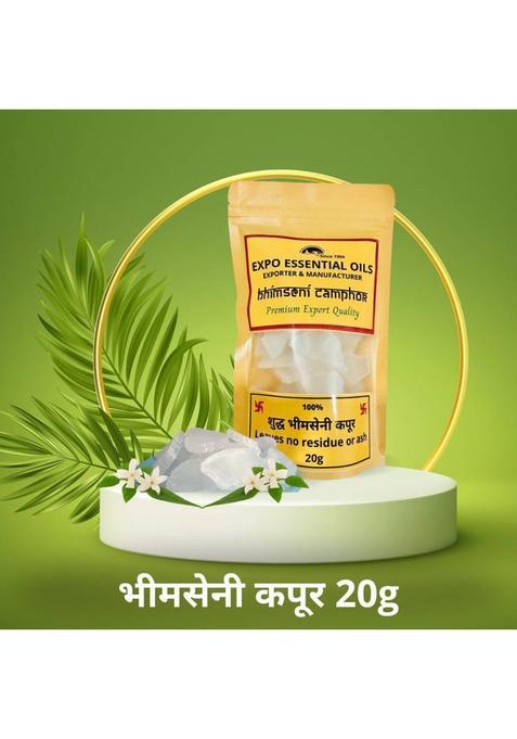 Expo Organics Bhimseni Camphor / Kapoor Shudh (20 G)