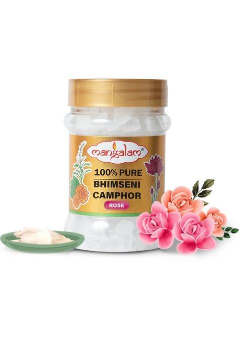 Mangalam Bhimseni Camphor Rose 100 Gm Jar - Pack Of 1 (100 G)