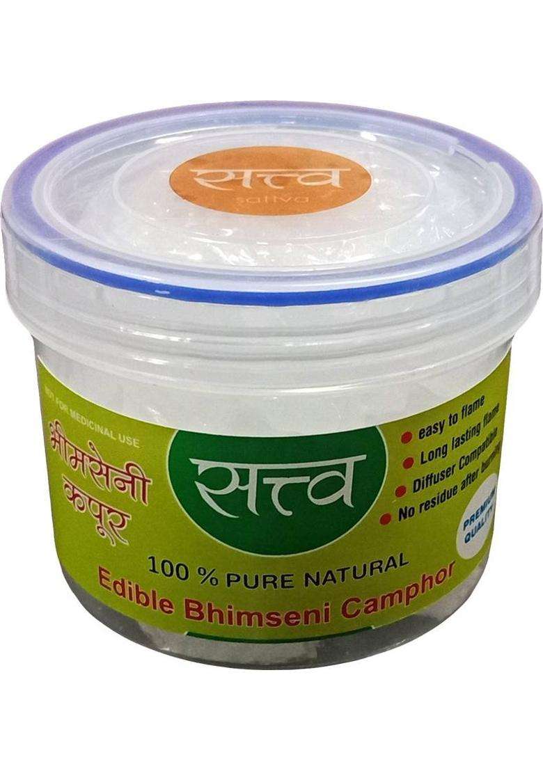 Lagfly Sattava 100% Natural Pure Bhimseni Camphor 125 Grams (125 G) - Indya