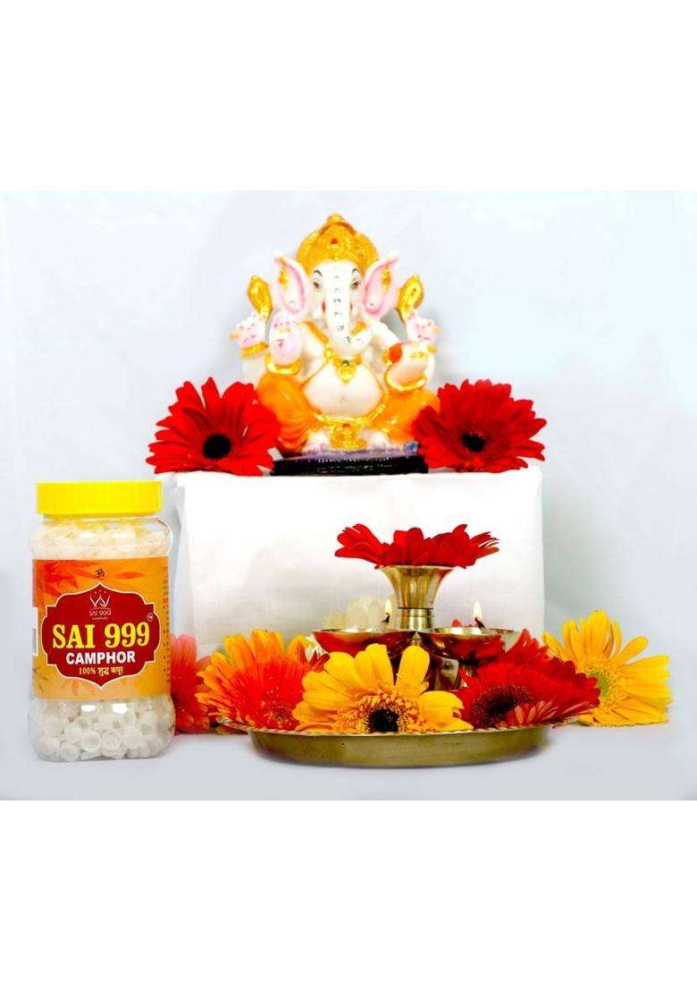 Sai999 Camphor Tablet Jar (1000 Tablets Pack Of 6) For All The Spiritual Occasions . - Indya