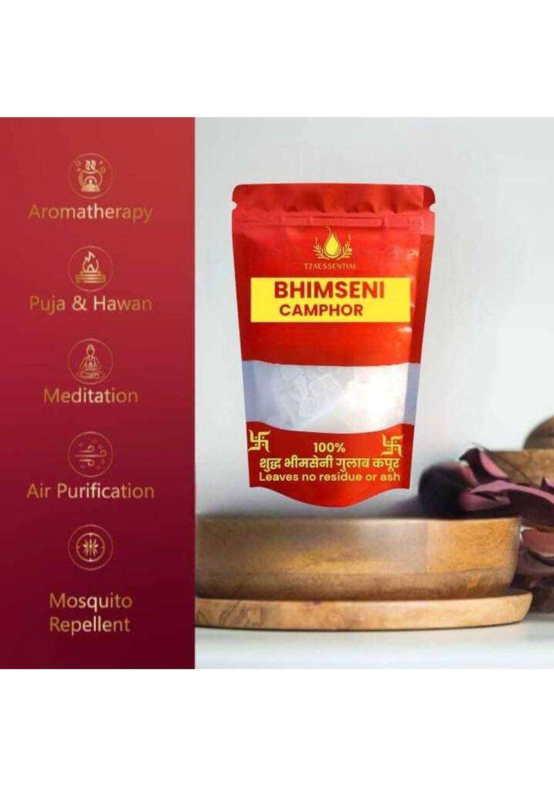 Tzaessential Original Bhimseni Kapoor Pure Camphor 10G (10 G) - Indya