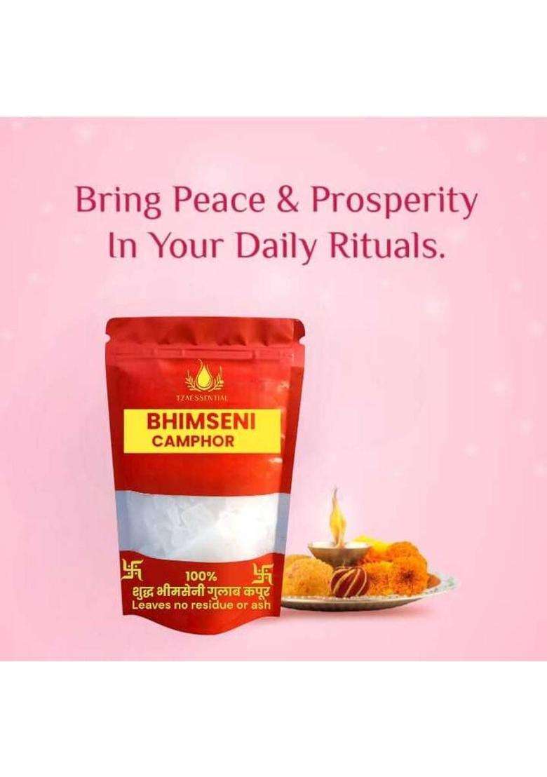 Tzaessential Original Bhimseni Kapoor Pure Camphor 10G (10 G) - Indya