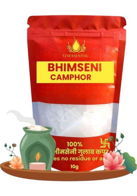 Tzaessential Original Bhimseni Kapoor Pure Camphor 10G (10 G)