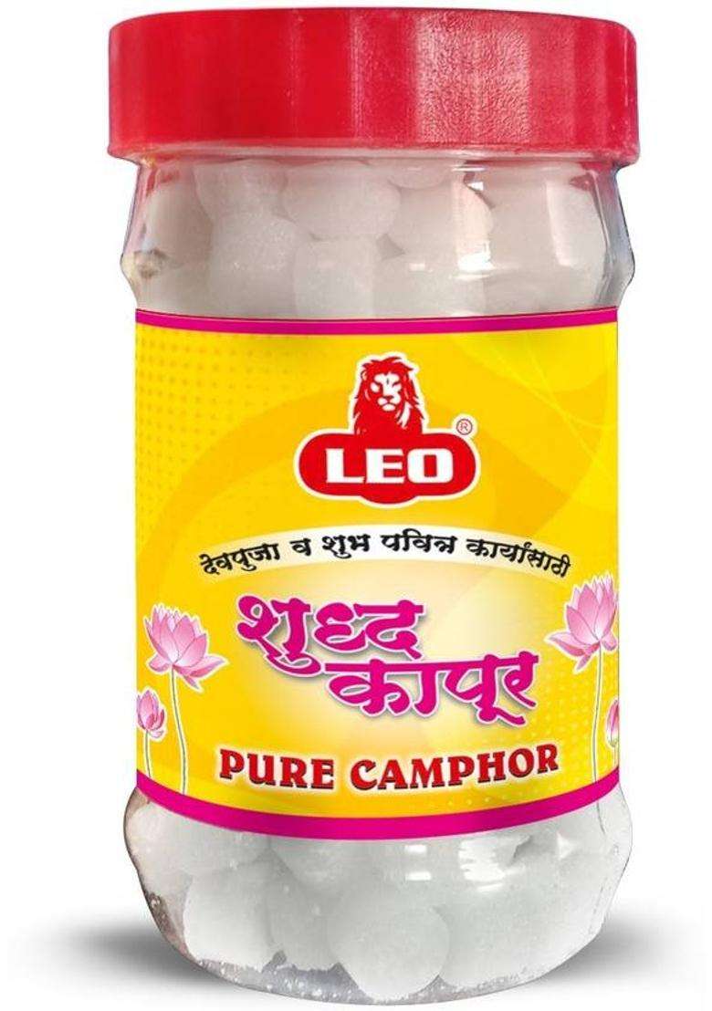 Leo Camphor 50 Grams Jar - Pack Of 2 (50 G) - Indya