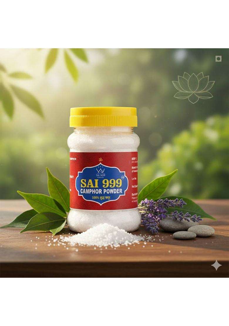 Sai999 Camphor Powder (100 Gm Pack Of 1) For Pooja Aarti MeditationHavan Etc G) - Indya