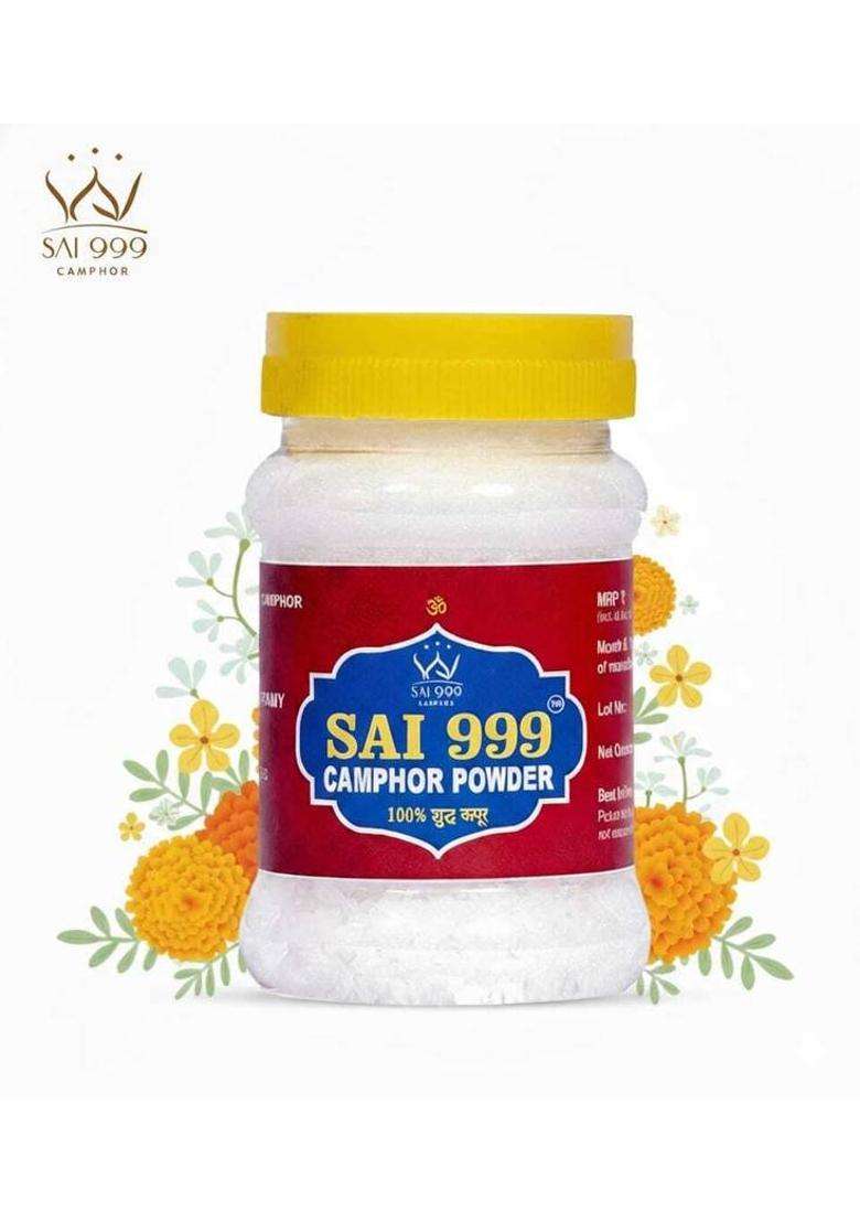 Sai999 Camphor Powder (100 Gm Pack Of 1) For Pooja Aarti MeditationHavan Etc G) - Indya
