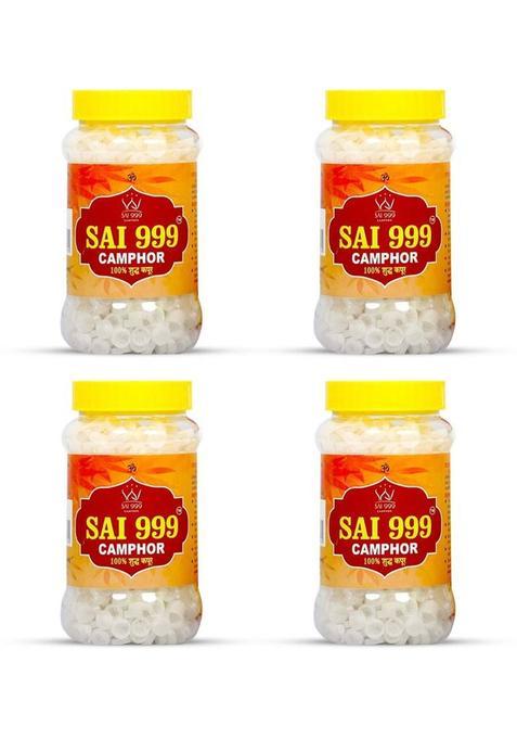 Sai999 Camphor Tablet Jar (1000 Tablets * Pack Of 4) For All The Spiritual Occasions .