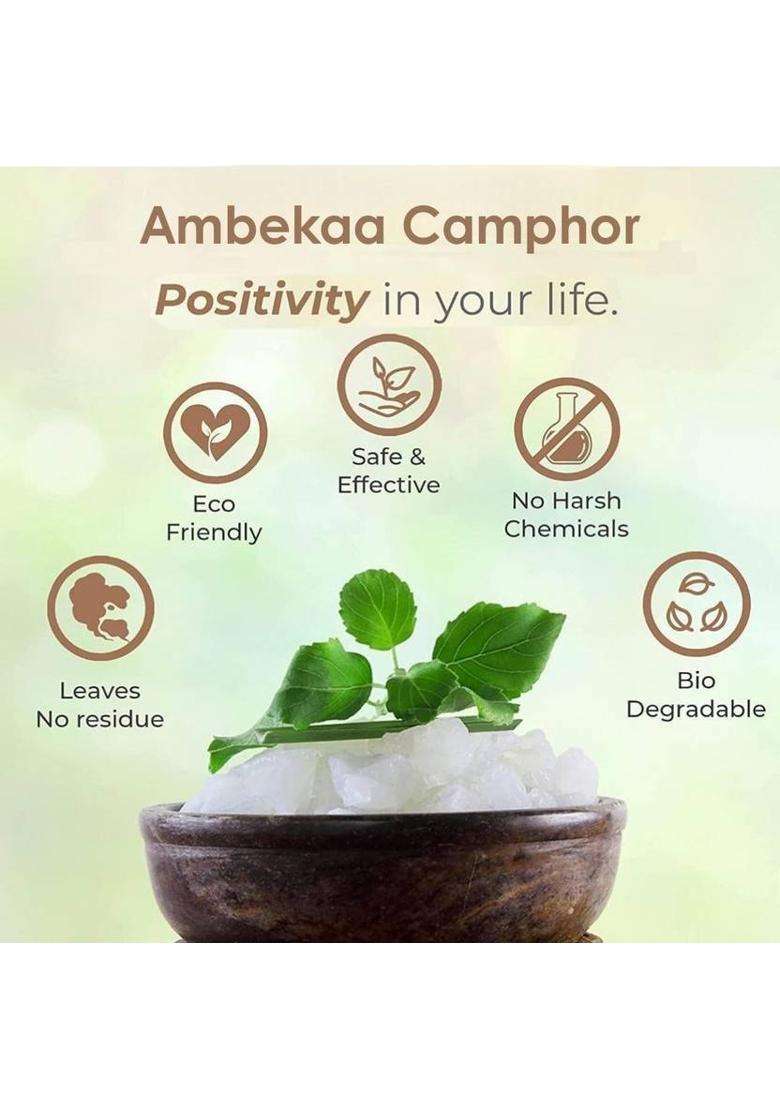 Ambekaa 100% Pure Camphor Pooja Kapoor Mangalam Bhimseni 50Gm (50 G) - Indya