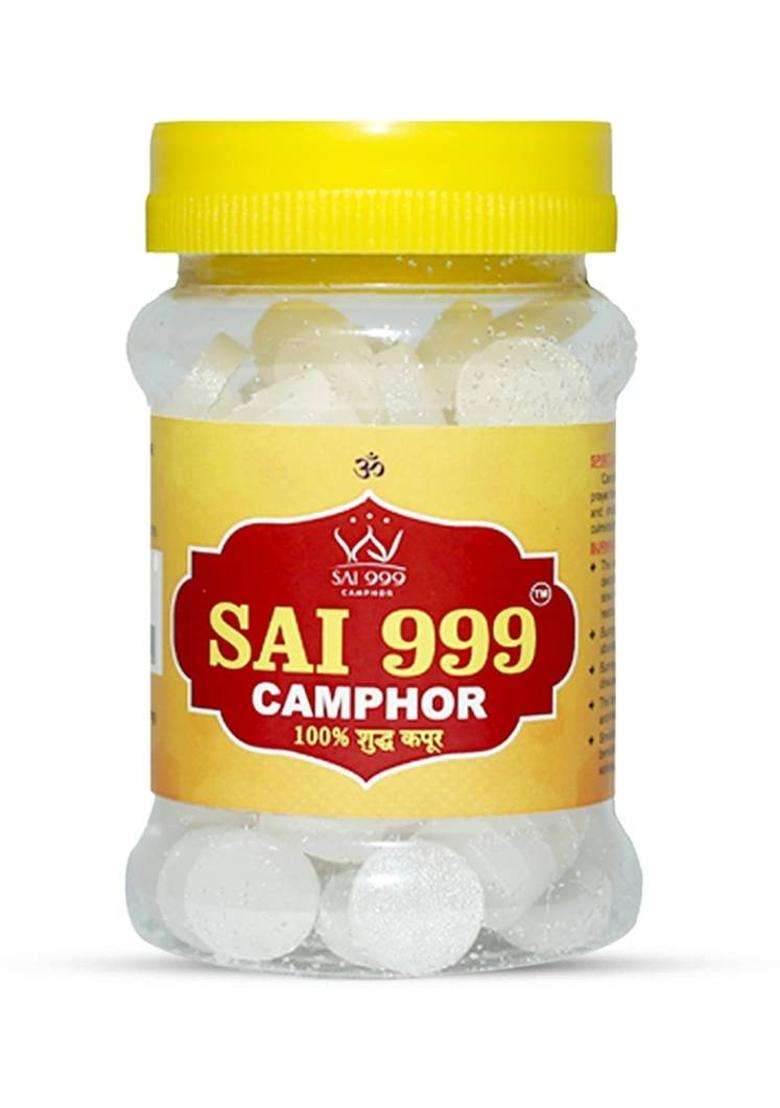 Sai999 Camphor Tablets ( Big Coin 100 Gm Pack Of 1) - Indya