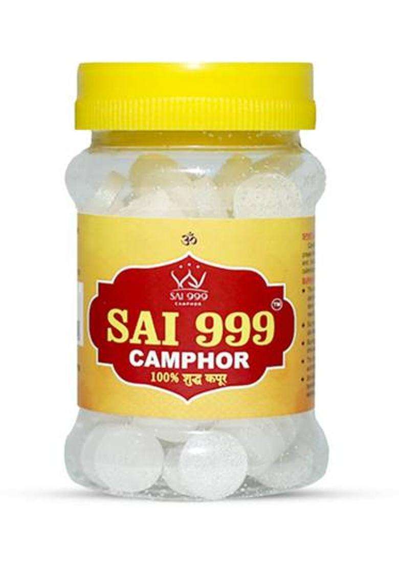 Sai999 Camphor Tablets ( Big Coin 100 Gm Pack Of 1) - Indya