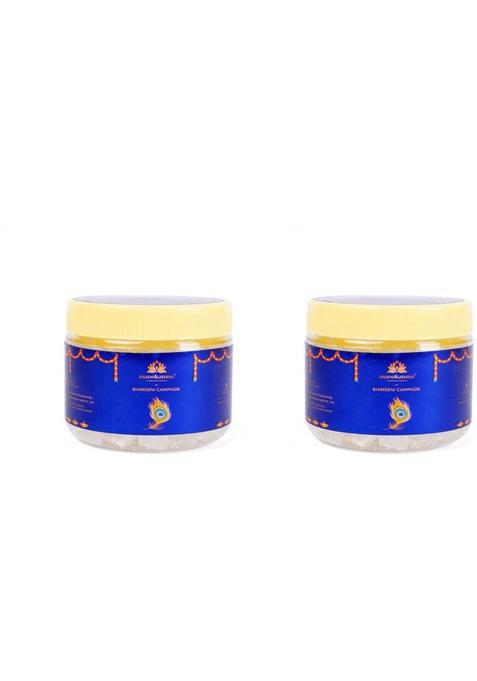Manokamna Bhimseni Camphor Pack Of 2 (100G Each) Shuddh For Daily Puja And Havan