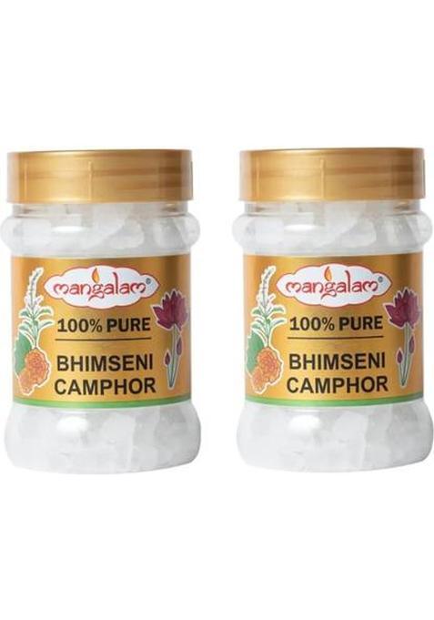 Mangalam Camphor Bhimseni Jar 100Gm- Pack Of 2 (200 G)