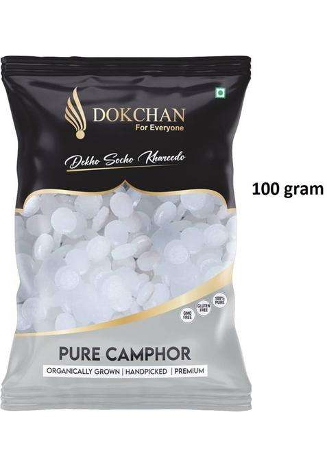 Dokchan 100Gram Pure Camphor Natural Aromatic Kapoor For Havan Puja And Diffuser