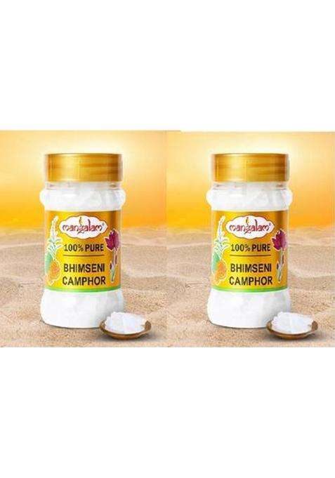 Mangalam Camphor Bhimseni Jar 100Gm Pack Of 2 (200 G)