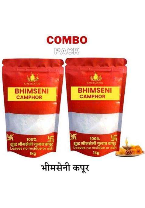 Tzaessential Bhimseni Pure Camphor (Original Kapoor) For Pooja Supplies And Meditation (2 Kg)