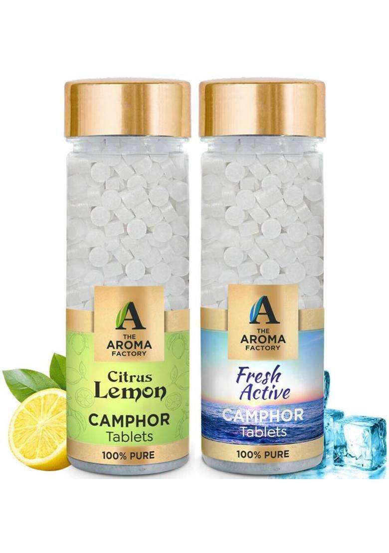 The Aroma Factory Tablets Citrus Lemon & Fresh Active (160 G) - Indya