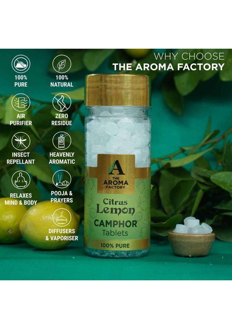 The Aroma Factory Tablets Citrus Lemon & Fresh Active (160 G) - Indya