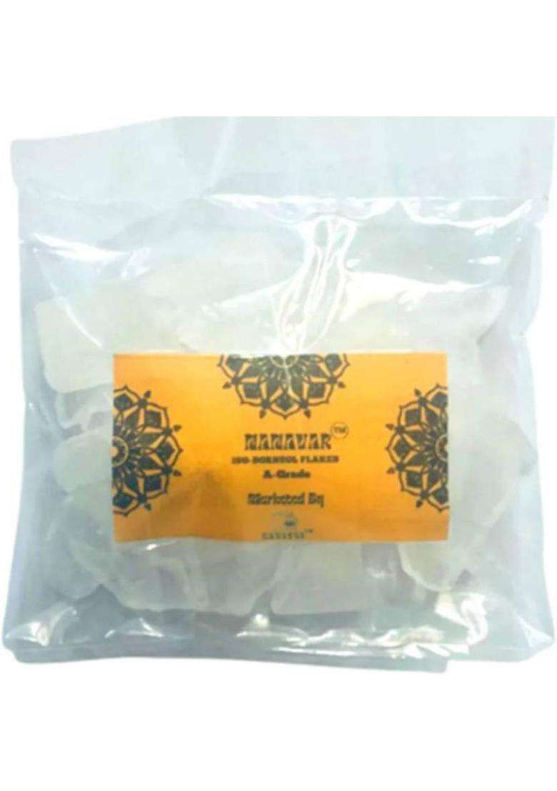 Sree Andal Pacha Karpuram/Karpooram Pure Borneol Flakes A+ Grade (50 G) - Indya