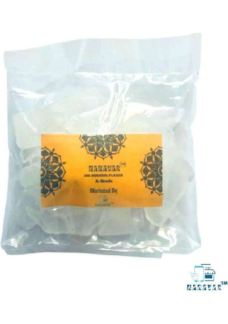 Sree Andal Pacha Karpuram/Karpooram Pure Borneol Flakes A+ Grade (50 G) - Indya