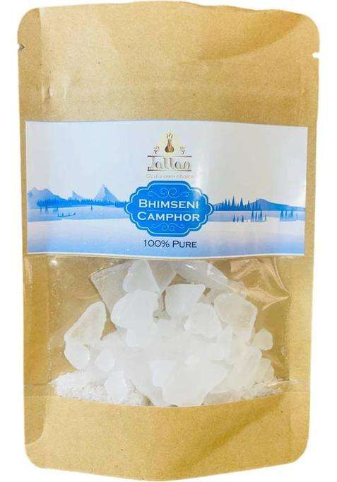 Jallan Pure Bhimseni Camphor Best Use For Pooja Havan Mosquito Repellent 100Gm Pack (100 G)