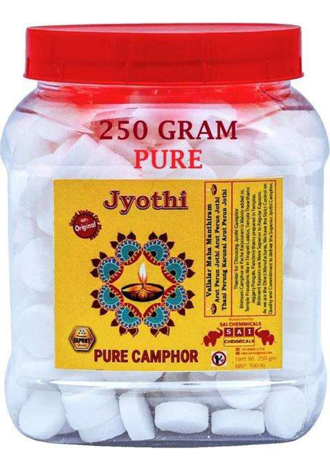 Jyothi Pure Karpooram Kapur Soodam Camphor (250 Gm X Pack Of 1)