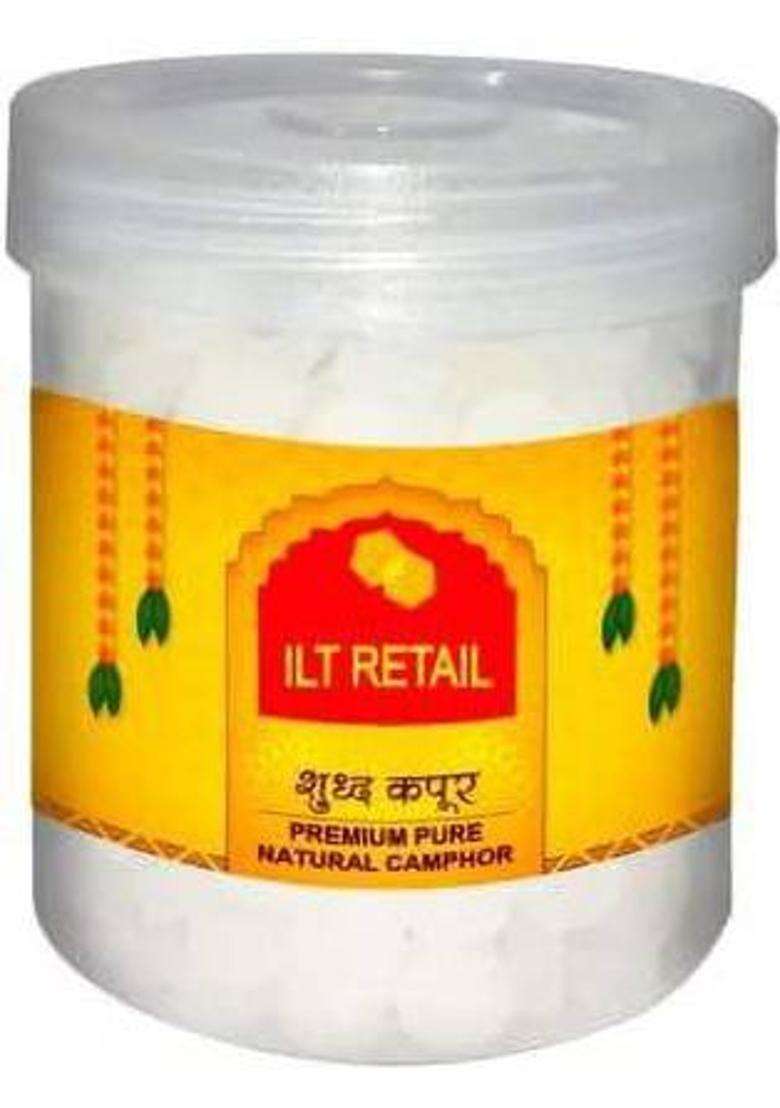 Ilt - (50Gms) Pure Camphor Kapur Kapoor Kapooram Tablets Karpooram For Puja - Indya