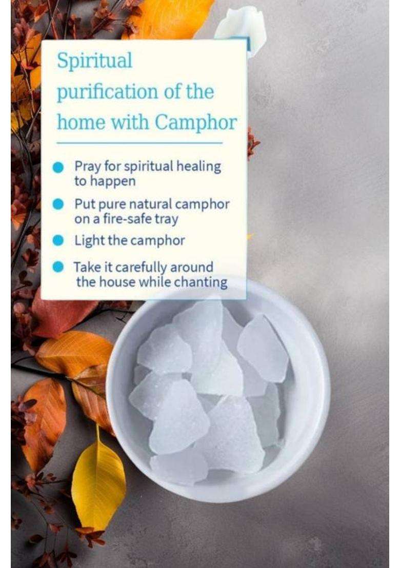 Mrityunjay Organic Pure Camphor 50 Gm Prayer Kit - Indya
