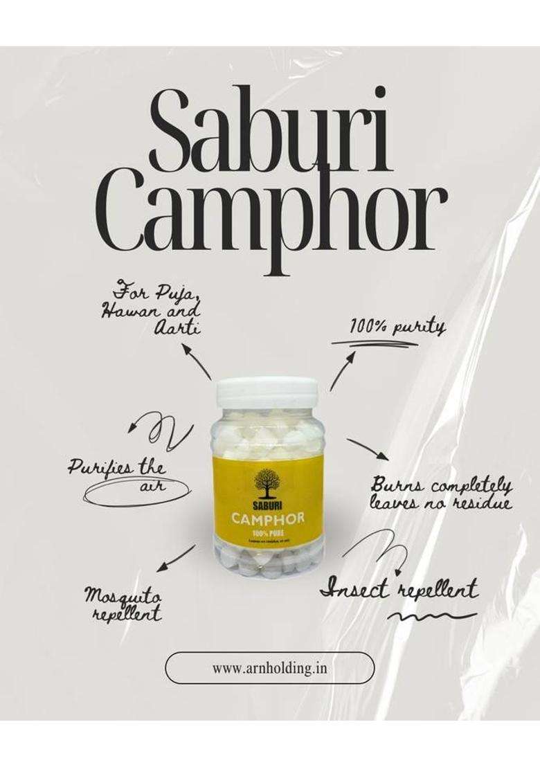 Saburi Camphor And Incense Saburi-100Gram-Natural (100 G) - Indya