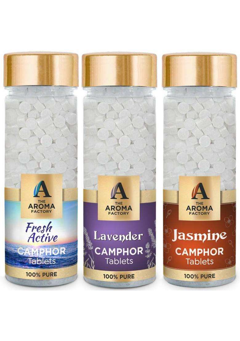 The Aroma Factory Tablets Fresh Active Lavender & Jasmine (390 G) - Indya