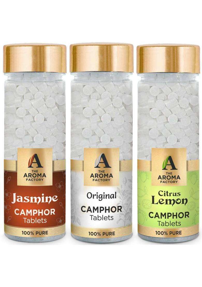 The Aroma Factory Tablets Jasmine Original & Citrus Lemon (390 G) - Indya