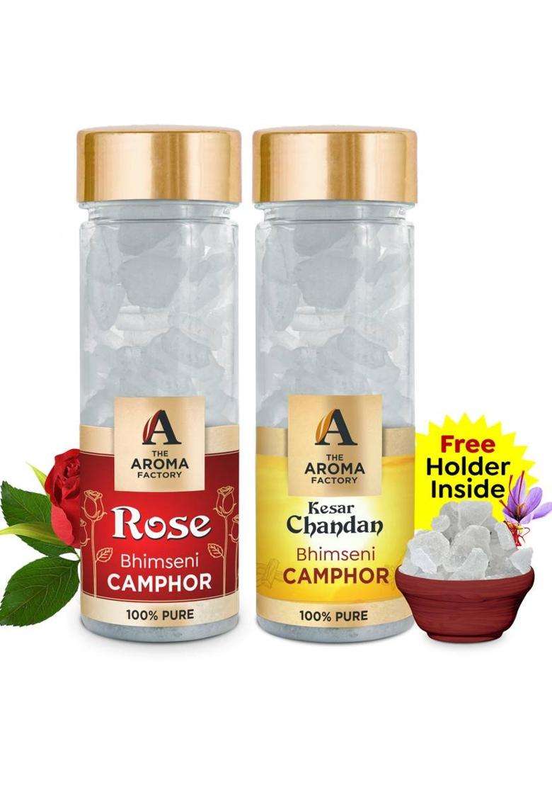 The Aroma Factory Camphor Rose & Kesar Chandan (160 G) - Indya