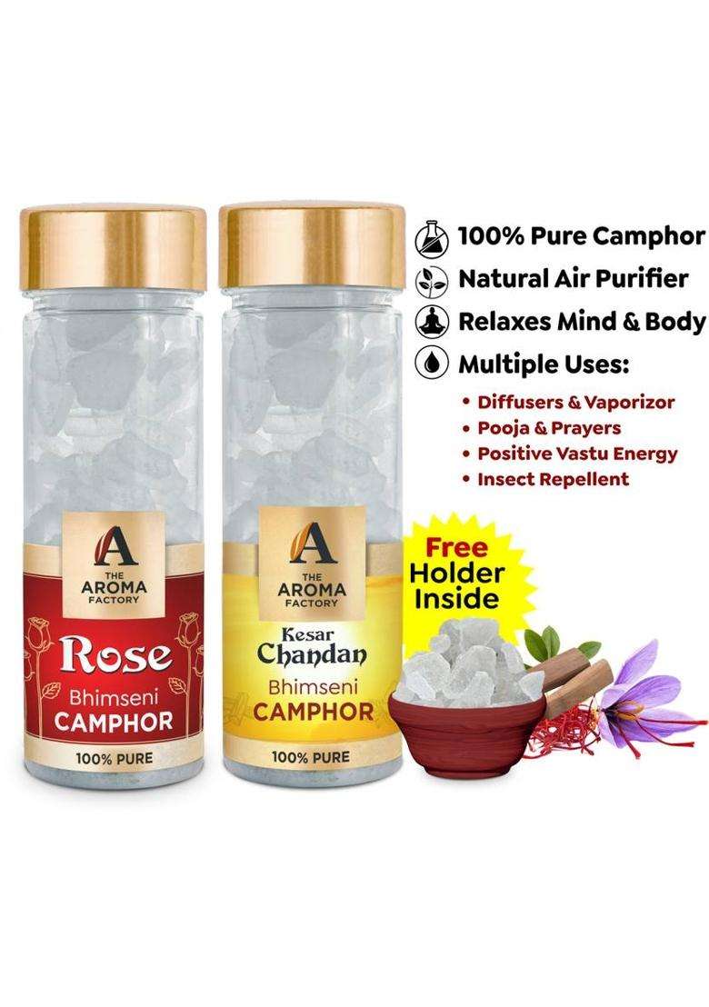 The Aroma Factory Camphor Rose & Kesar Chandan (160 G) - Indya