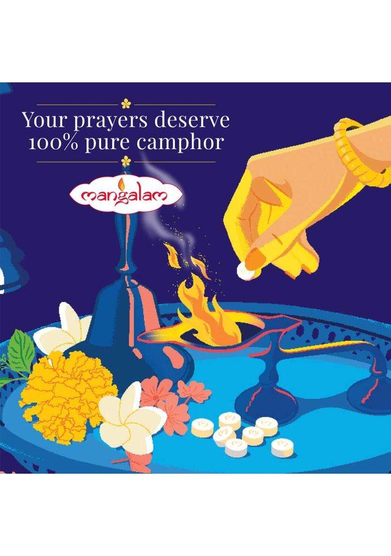 Mangalam Camphor Tablet 500G Pouch - Pack Of 1 (500 G) - Indya