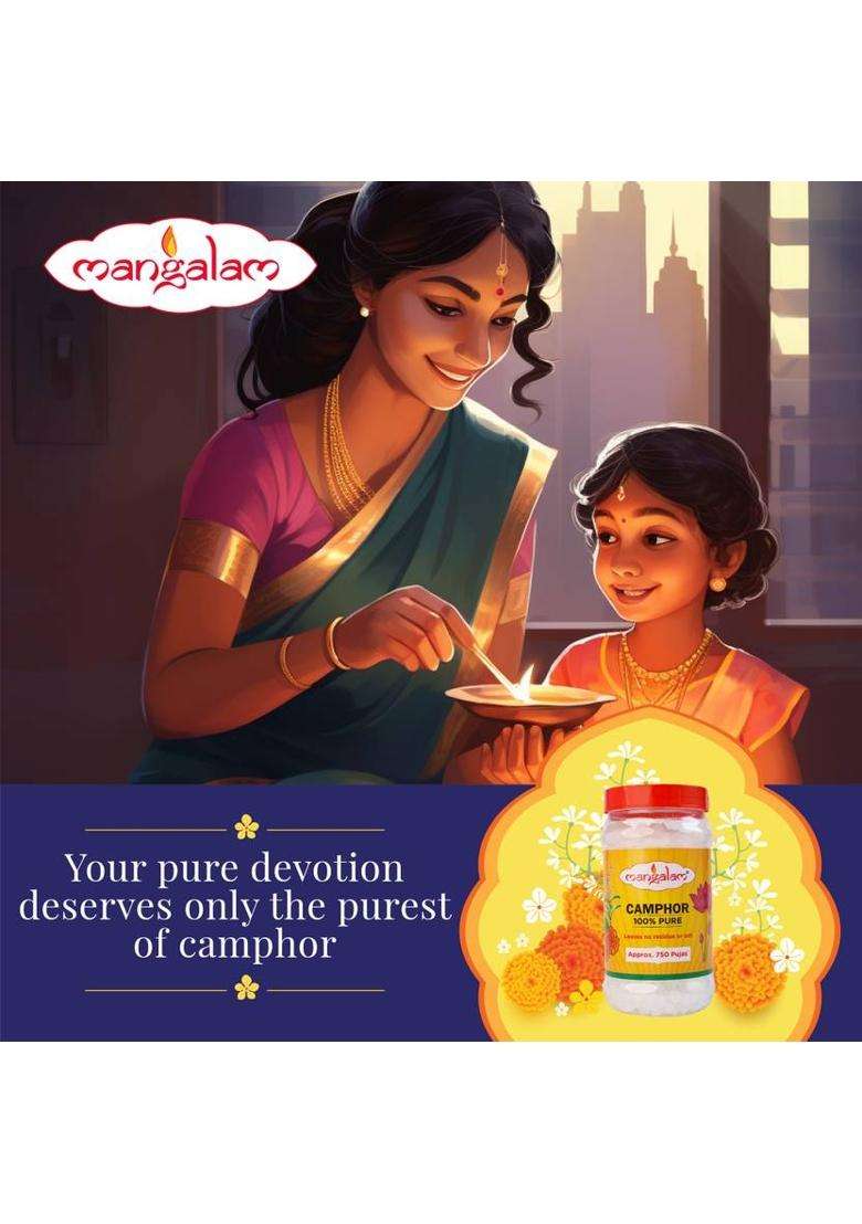 Mangalam Camphor Tablet 500G Pouch - Pack Of 1 (500 G) - Indya