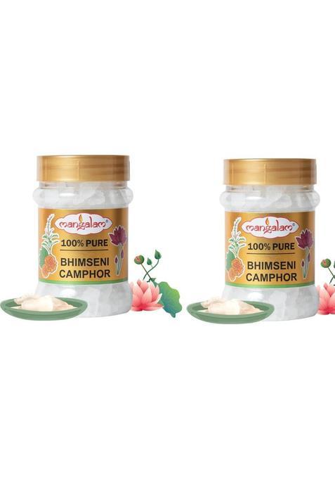 Mangalam Camphor Bhimseni Jar 100Gm Pack Of 2 (200 G)