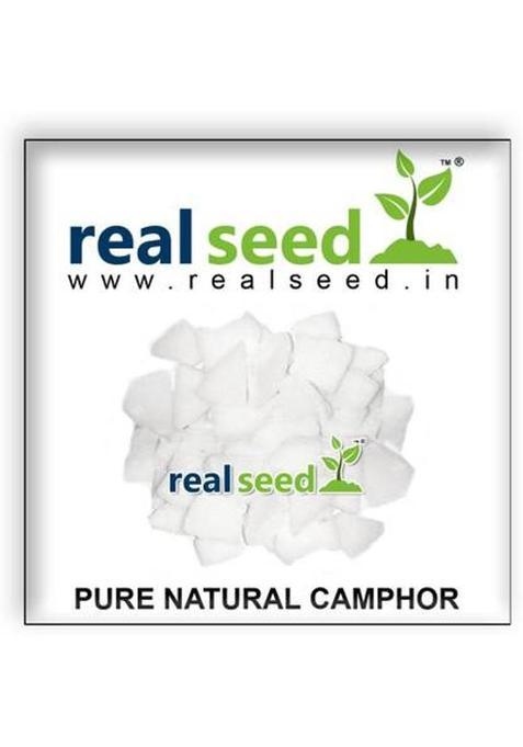 Real Seed Grade A+ Natural Organic Green Camphor/Karpur/Pachcha Kapur/Khanewala Karpooram For Puja/Diffuser/Healing Camphor Medicinal Purpose - 50 Gms (50 G)