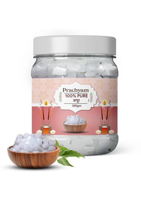 Prachyam Premium Kapoor Tablets 100% Natural Camphor For Puja, Aarti & Air Purifier (900 G)
