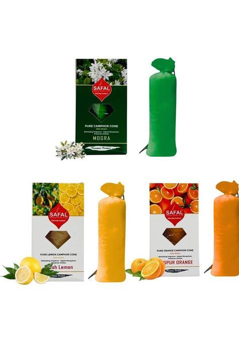 Safal Camphor Cone For Home |Kapoor Pooja |Camphor Pouch Pack Of 3 (430 G)