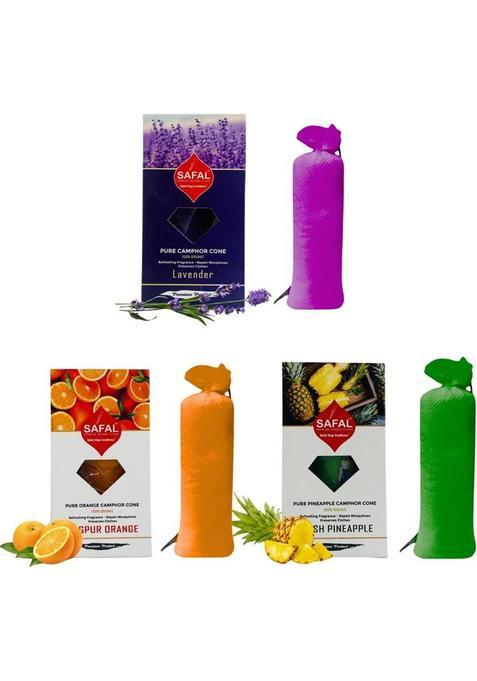 Safal Camphor Cone For Home |Granule Pouch Pooja |Camphor Pack Of 3 (430 G)