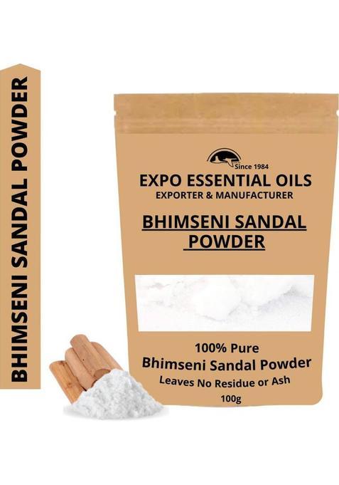 Expo Organics 100% Pure & Natural Bhimseni Sandal Powder, Kapoor Powder (100 G)