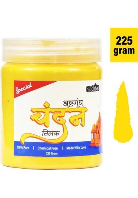 Siddhbali Yellow Chandan Paste Pure Original Premium Tika Tilak Sandalwood Fragrance 225Gm (225 G)