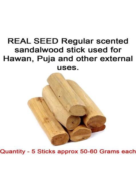 Real Seed Original Sandalwood (Chandan) Stick Superior Quality 1 Piece 35-40 Grams (250 G)