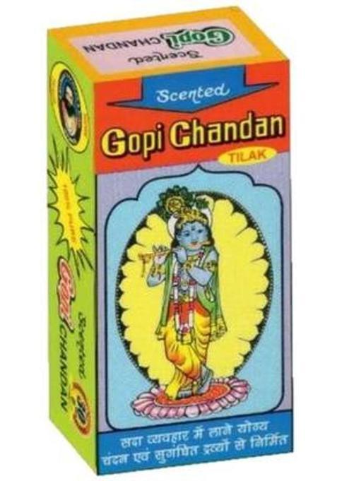 Bhakti Shringar 100% Natural Stone Scented Gopi Chandan Tilak Iskcon Tikka (Pack Of 1 Large) (1 Units)
