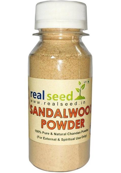 Real Seed Pure Natural Premium Sandal Wood Powder Chandan For Tika / Tilak Tilaka 30 Grams (30 G)