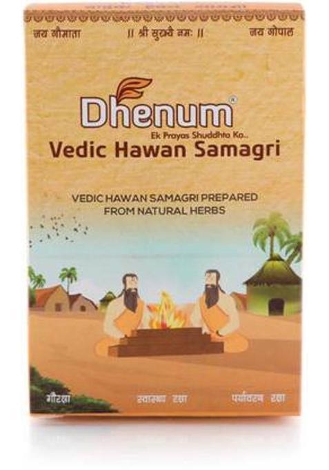 Dhenum Vedic Hawan Samgri Prepared From Natural Herbs (Pack Of 3 / Per Pack 200G) (200 G)
