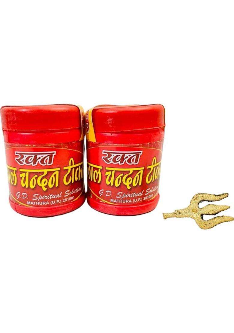 Anilstore Pack Of 2 Red Chandan Powder Sandalwood Tika (80 Gm) (60 G) - Indya