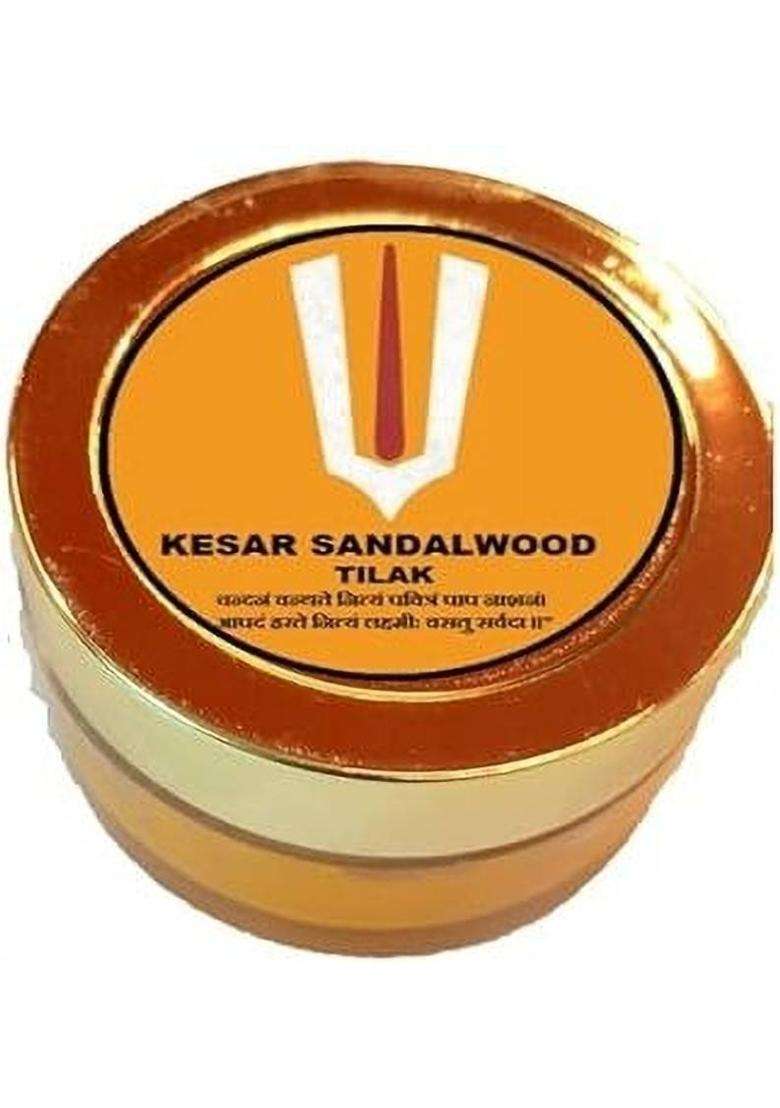 Ag Future Chandan Kesar Tilak Prepared With Pure & Precious Sandalwood Saffron (10 G) - Indya