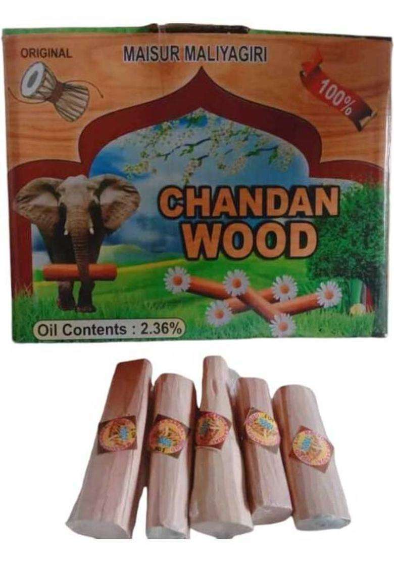 Proton Mysore Chandan/Sandalwood Stick Lab Tested Stamped (15-20 Gram Processed) 5 Pcs - Indya